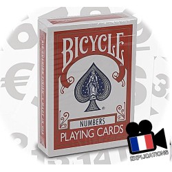 Cartes Bicycle numbers deck: Cartes bicycle avec des chiffres